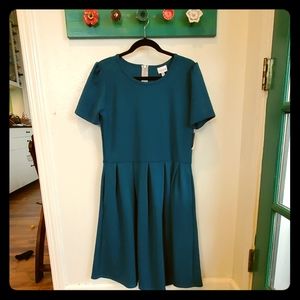 Lularoe Amelia dress Teal XL NWT